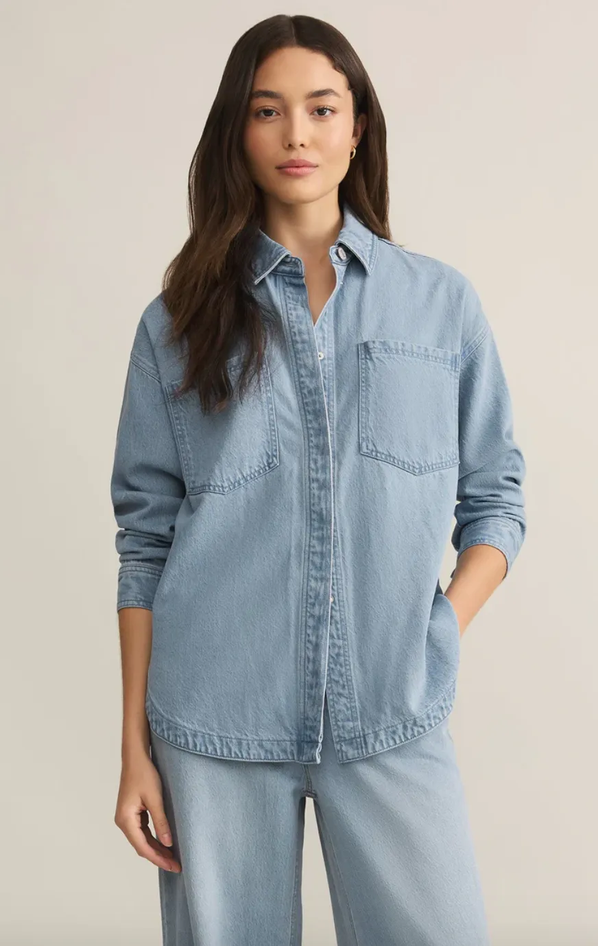 All Day Luxe Soft Denim Jacket