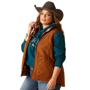 Ariat Ladies Dilon Chimayo Chestnut Horse Brown Vest 10046059