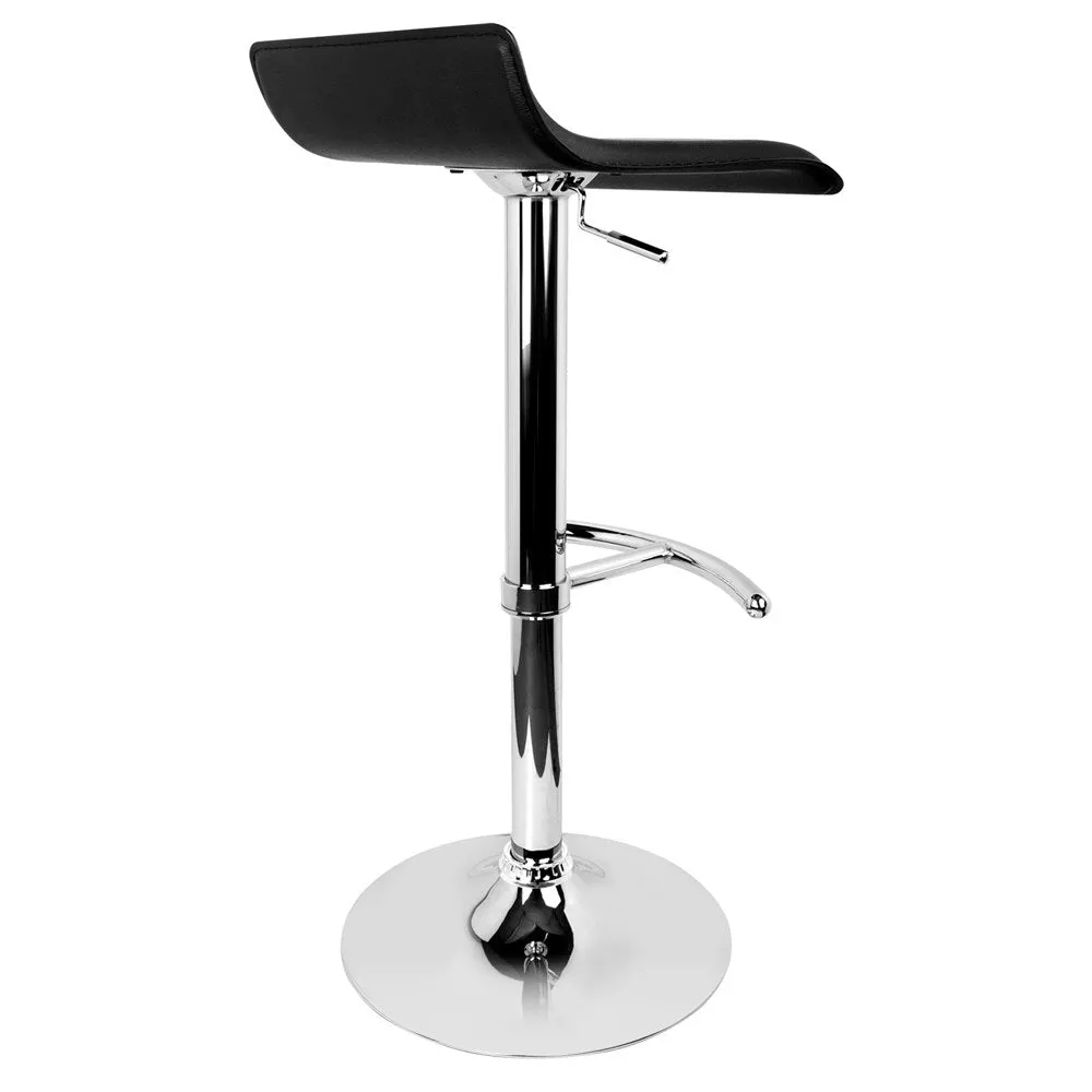 Artiss Set of 2 PU Leather Bar Stools - Black