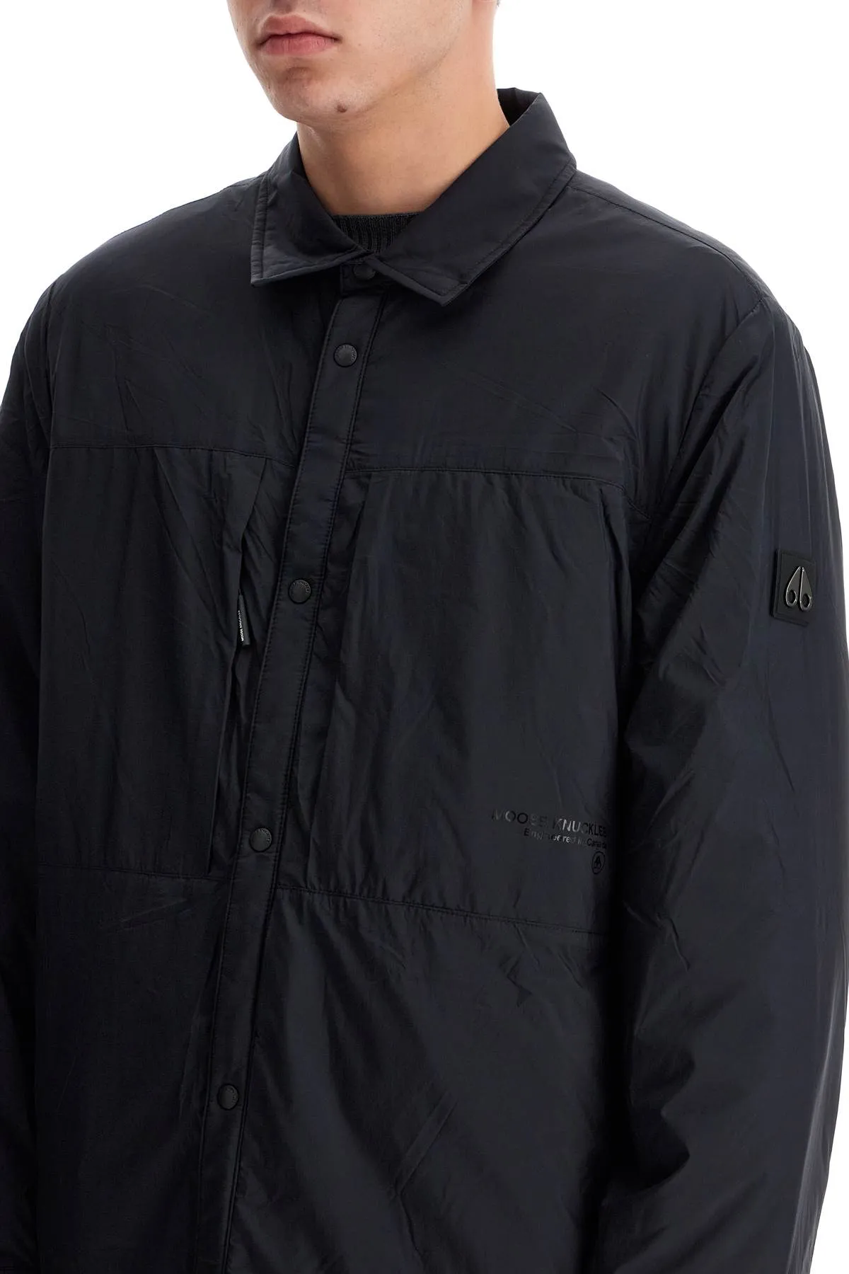 ash nylon shirt-style jacket