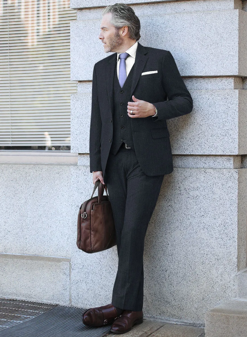 Bristol Muted Blue Herringbone Suit