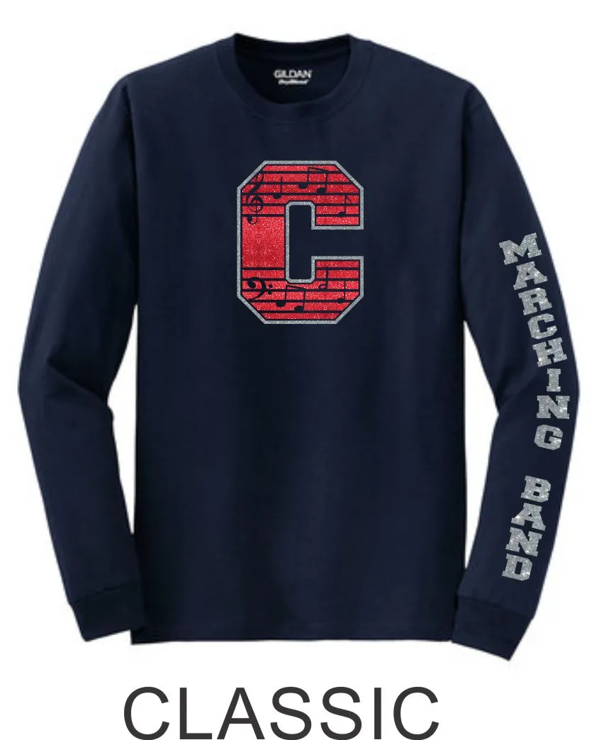 Chap Band Long Sleeve Tee - 3 designs-Matte or Glitter