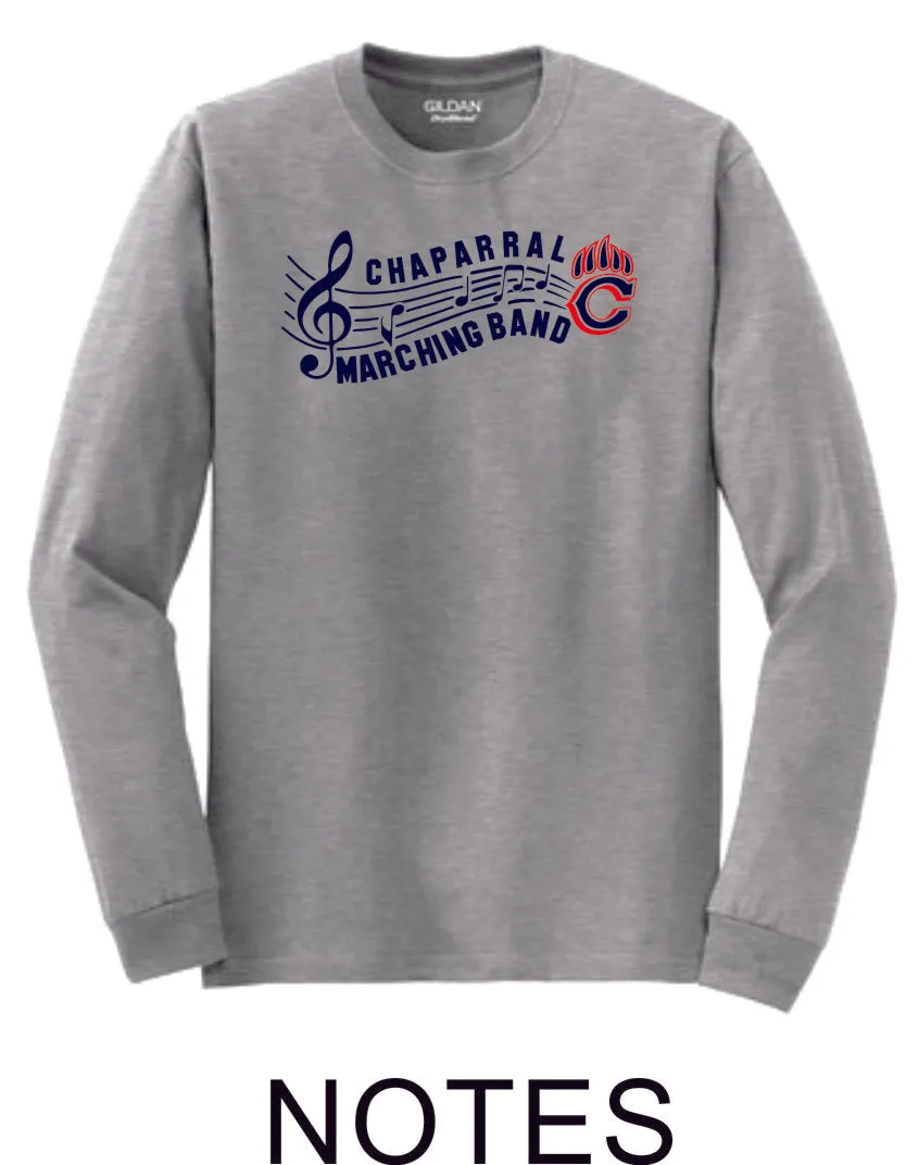 Chap Band Long Sleeve Tee - 3 designs-Matte or Glitter