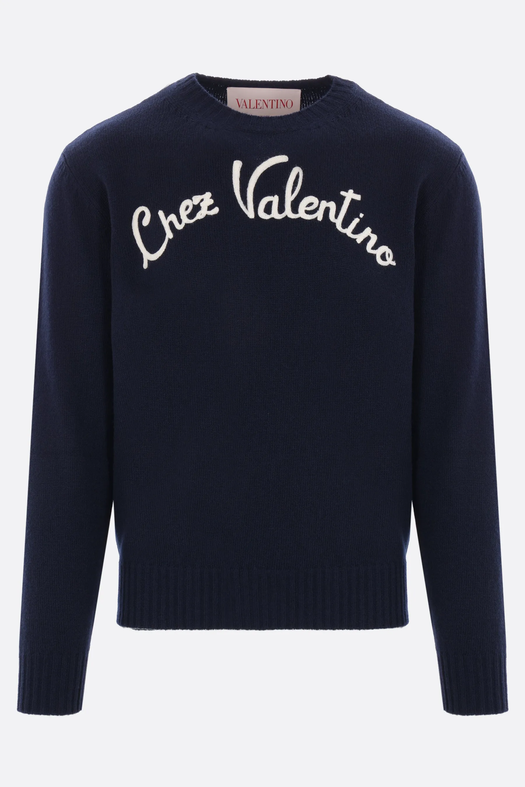 Chez Embroidered Wool Sweater