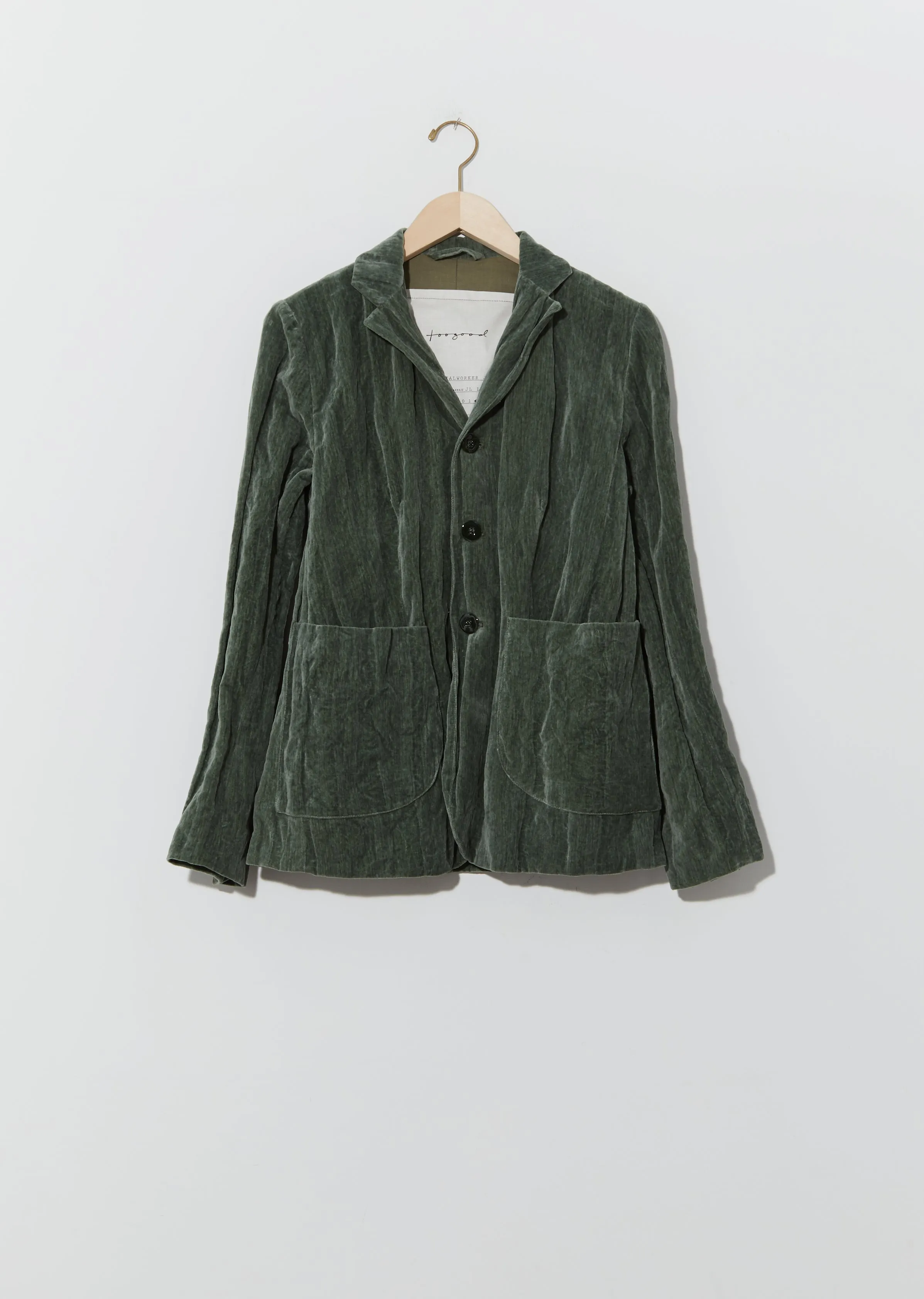 Crushed Velvet Metalworker Jacket