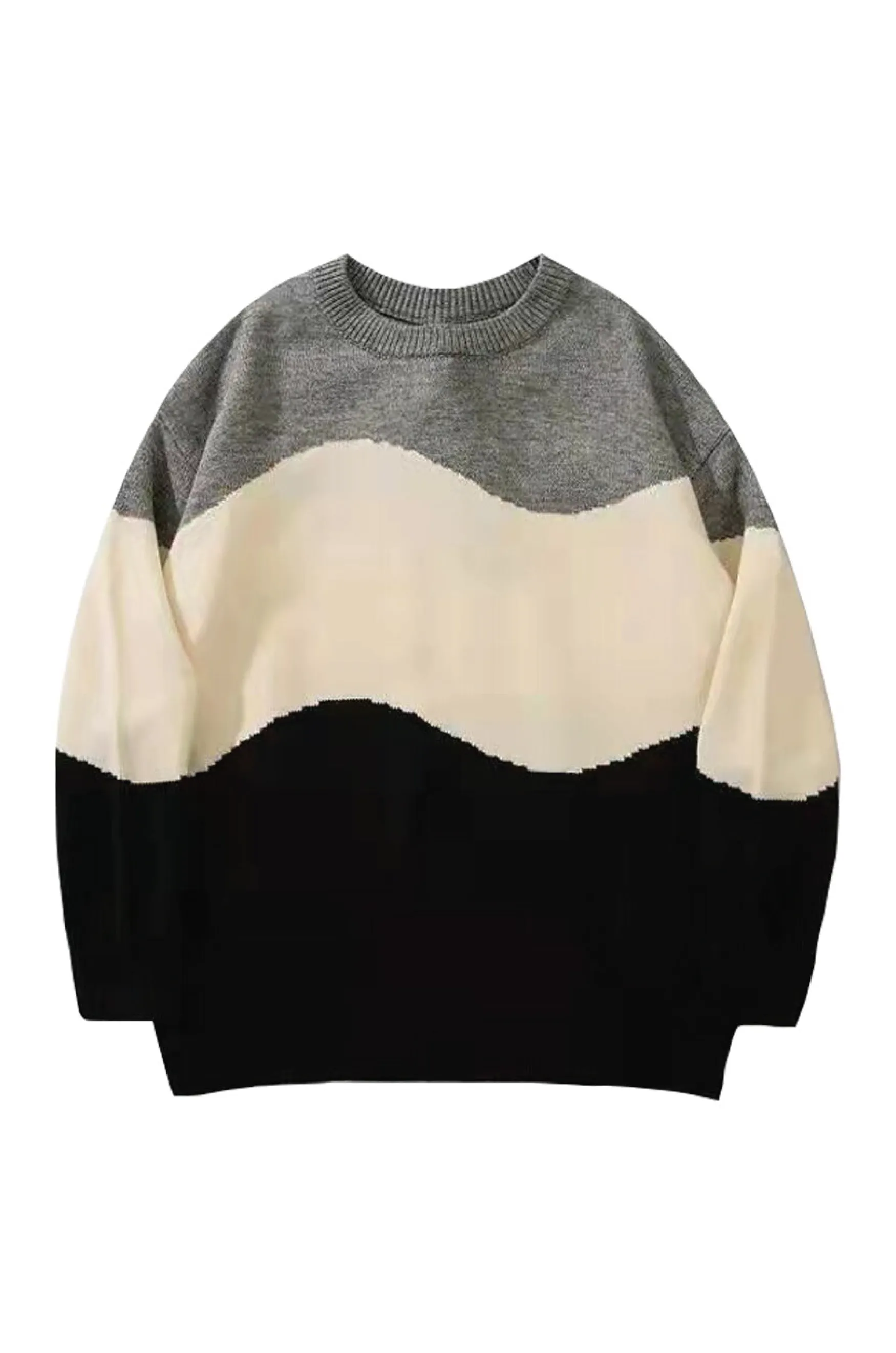 Fig and Spice Stripes Cashmere Mens Sweater