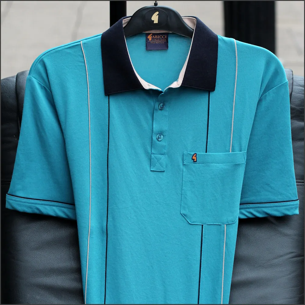 Gabicci X06 Teal Pattern T Shirt/