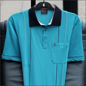 Gabicci X06 Teal Pattern T Shirt/