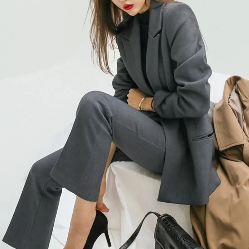 Graduation gift Women's Spring Autumn Casual Blazer Pants Suits Office Ladies Business Elegant Two-Piece Set Female Fashion Workwear Outfits