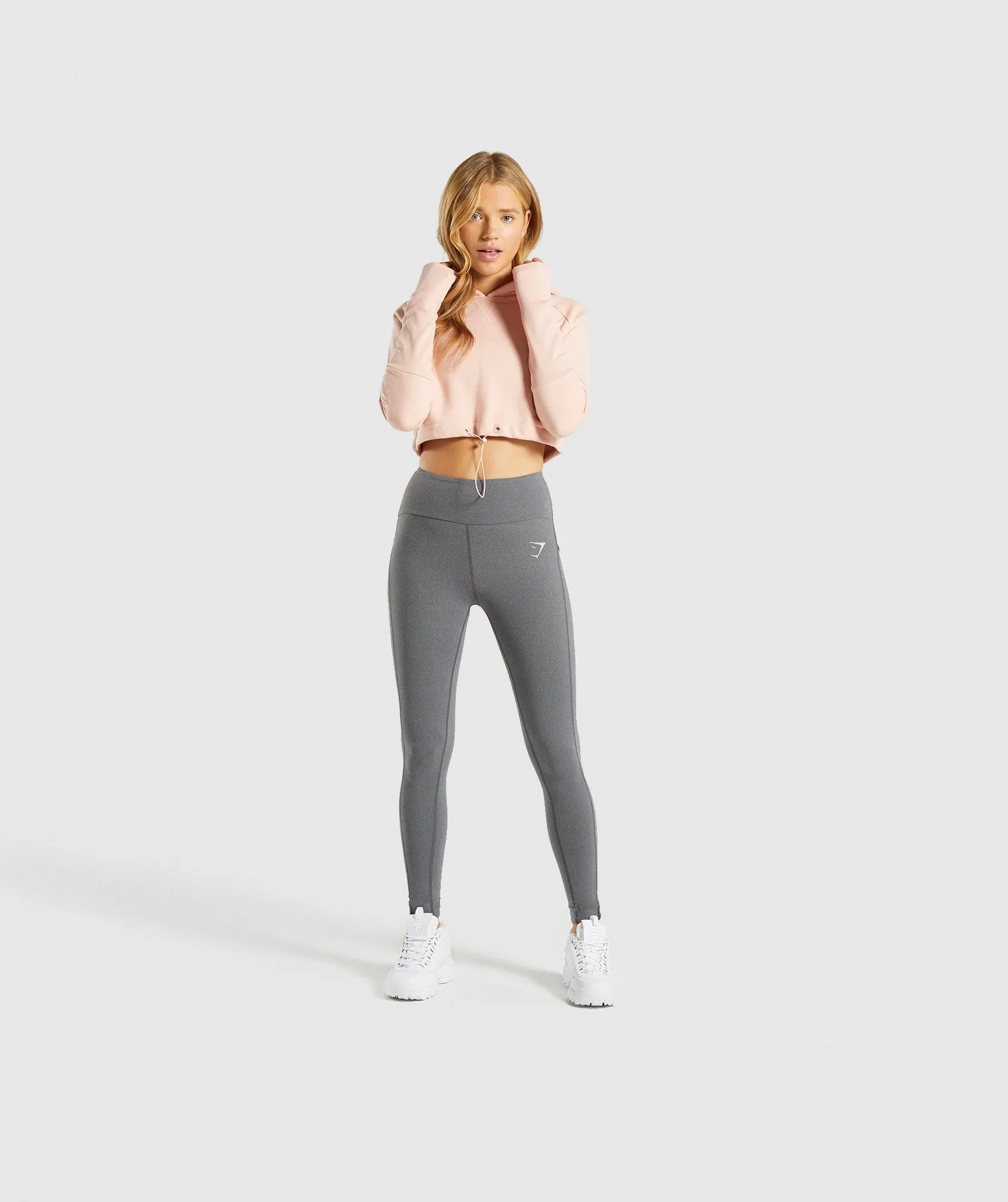 Gymshark Slounge Drawcord Hoodie - Blush Nude