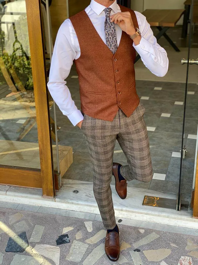 Hollo Brown Waist Coat