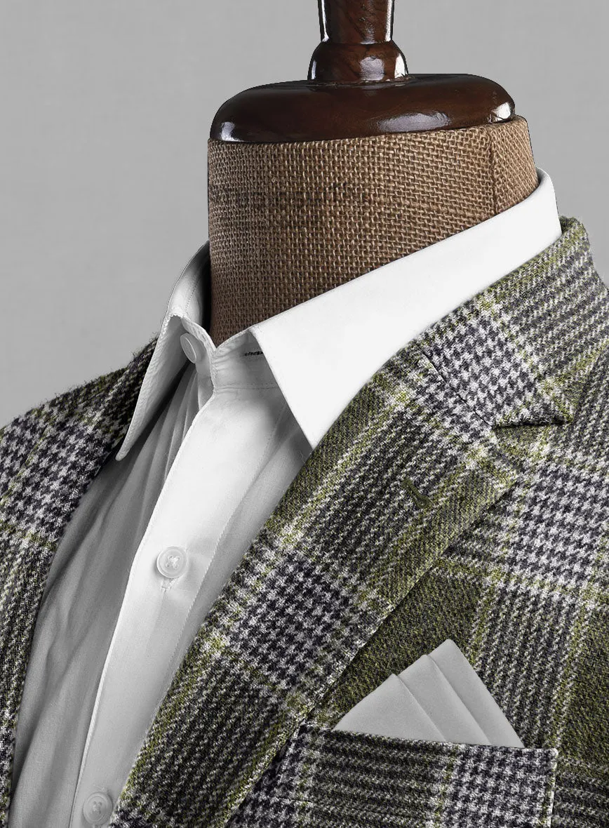 Italian Fabrizio Check Tweed Suit