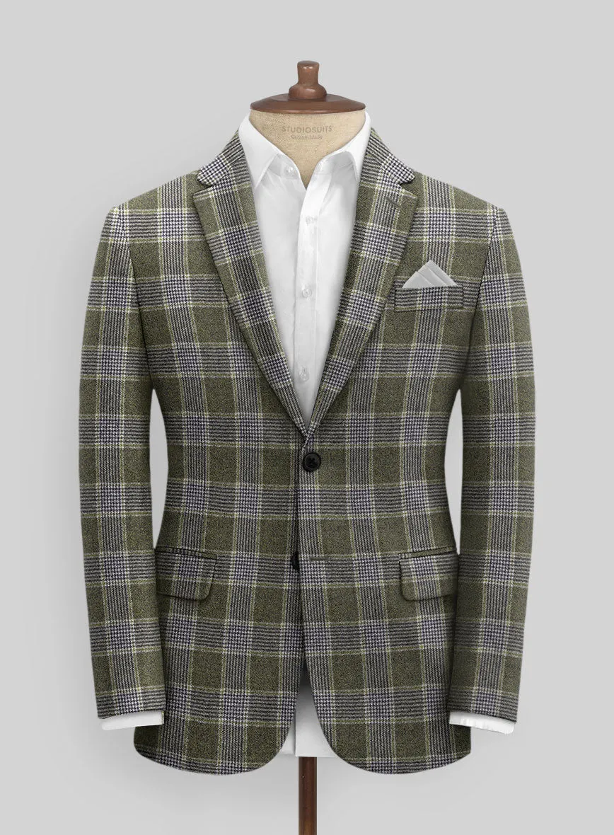 Italian Fabrizio Check Tweed Suit