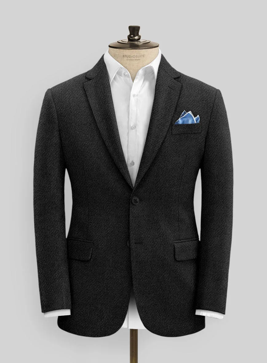 Italian Highlander Black Tweed Suit