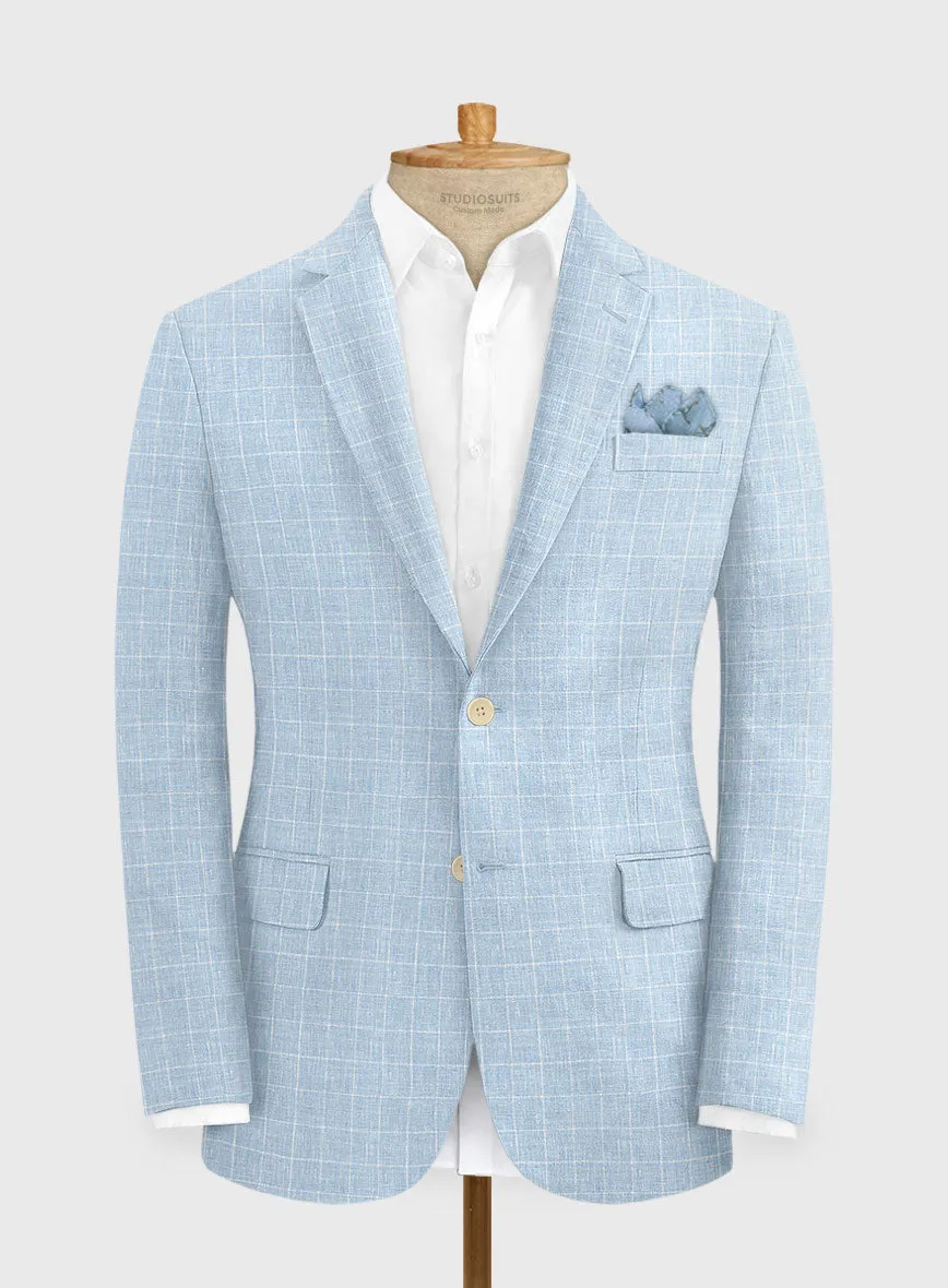 Italian Linen Lusso Blue Suit