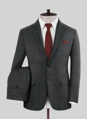 Italian Murano Byunca Dark Gray Wool Suit