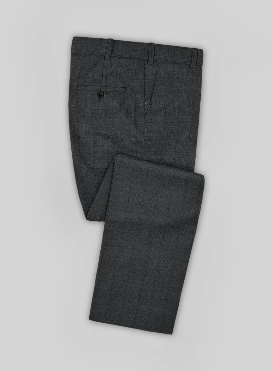 Italian Murano Byunca Dark Gray Wool Suit