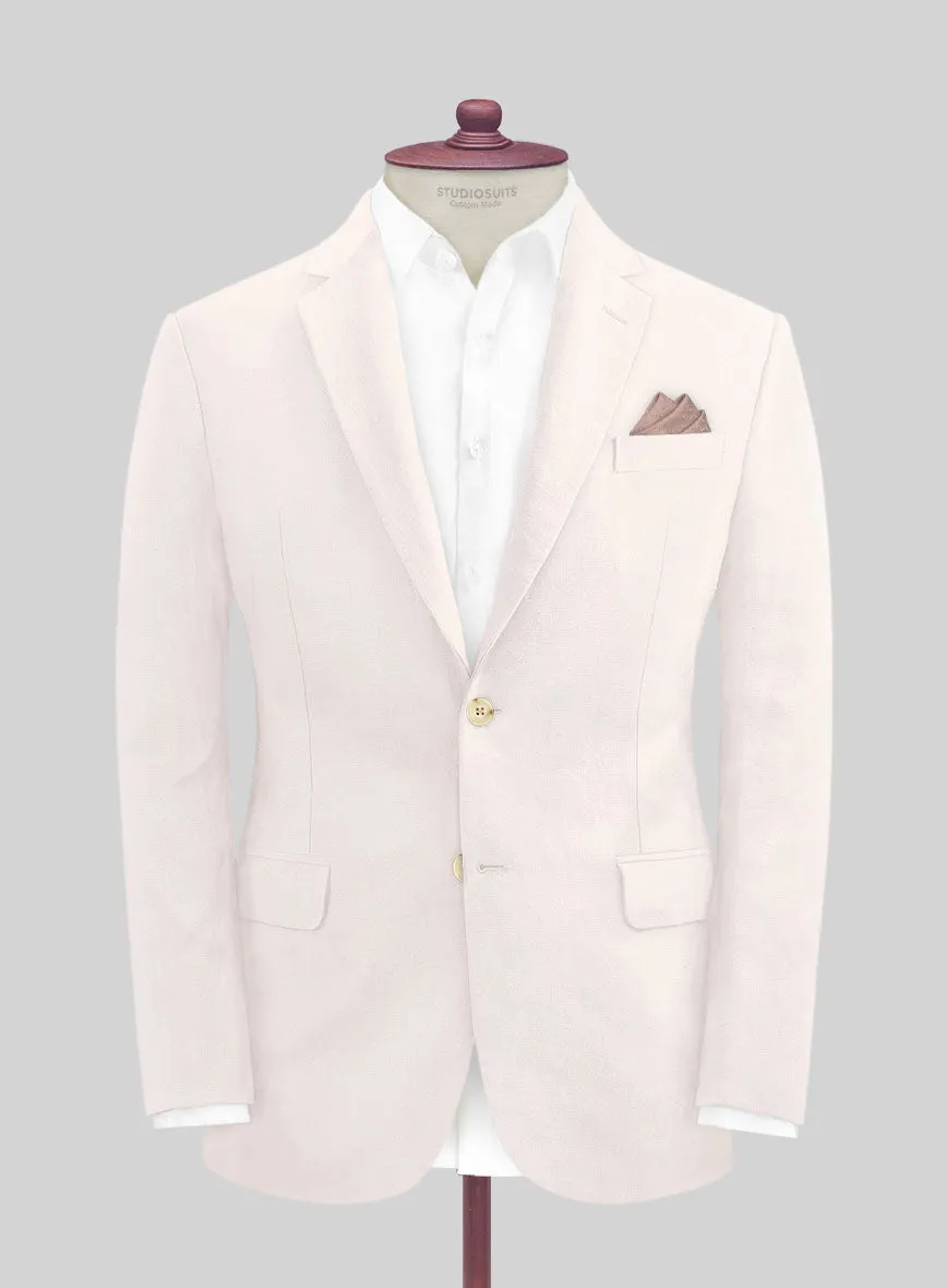 Italian Prato Light Pink Linen Suit