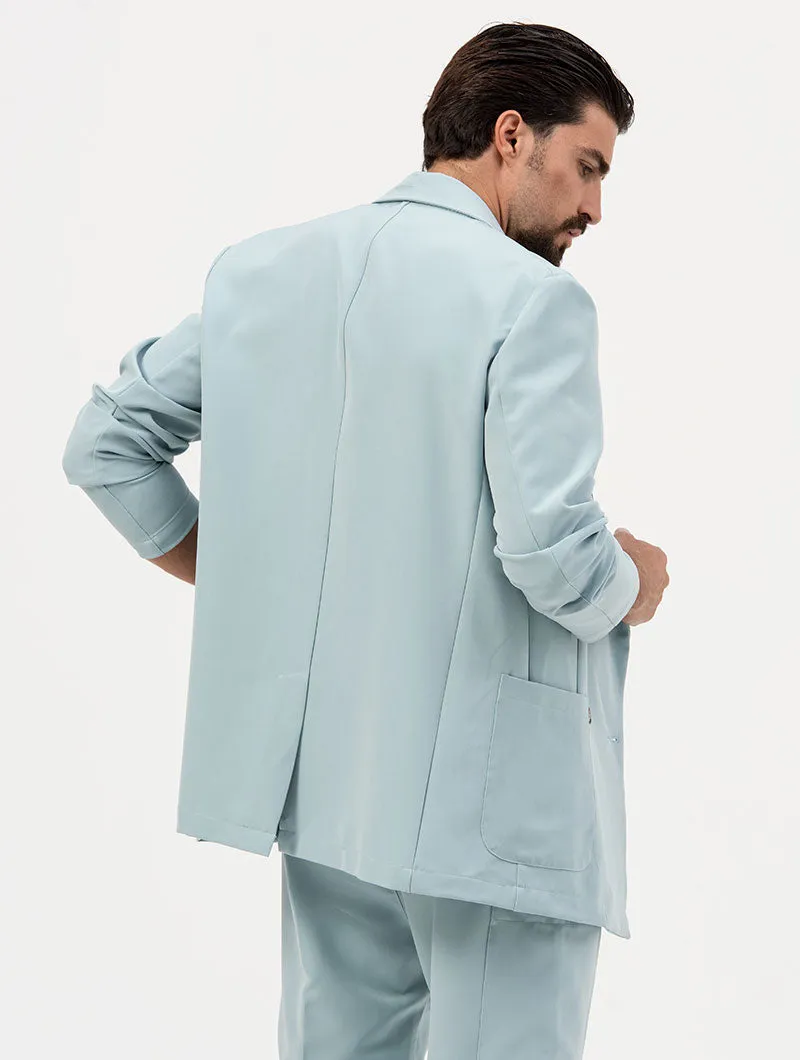 JEREMIAH DOUBLE BREASTED BLAZER IN LIGHT BLUE