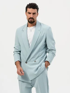 JEREMIAH DOUBLE BREASTED BLAZER IN LIGHT BLUE