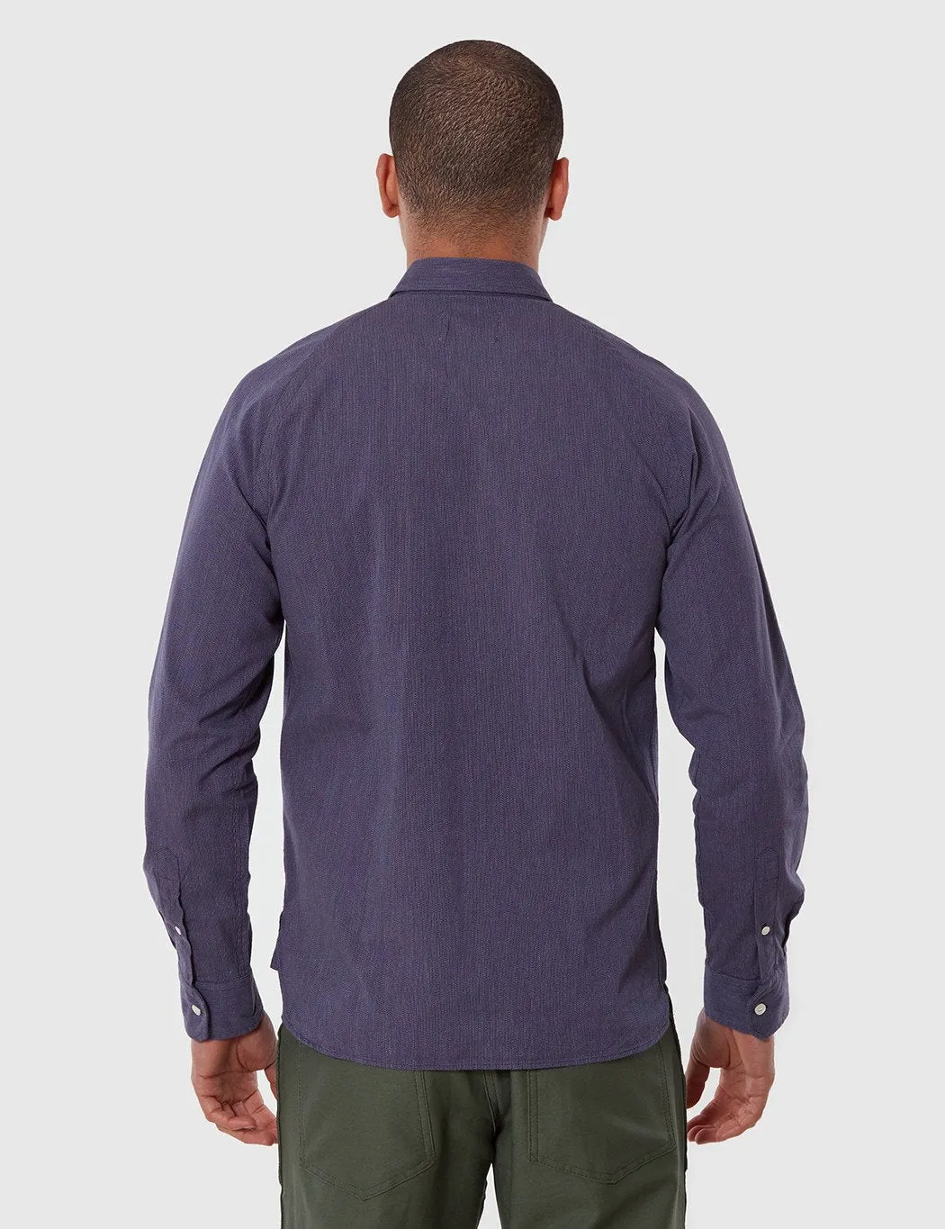 La Paz Mirra Raglan Sleeve Shirt - Blue