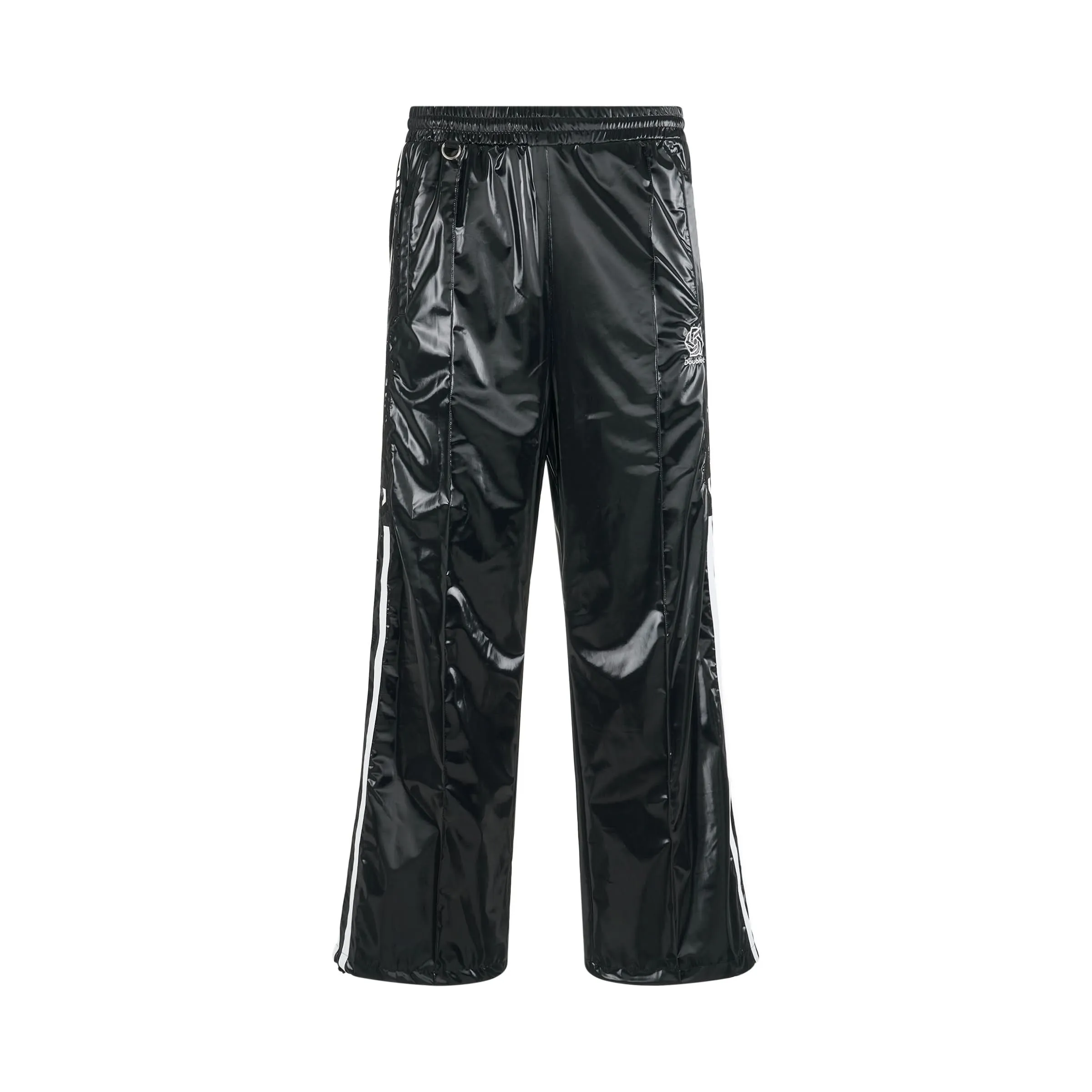 Laminate Track Pants in Black