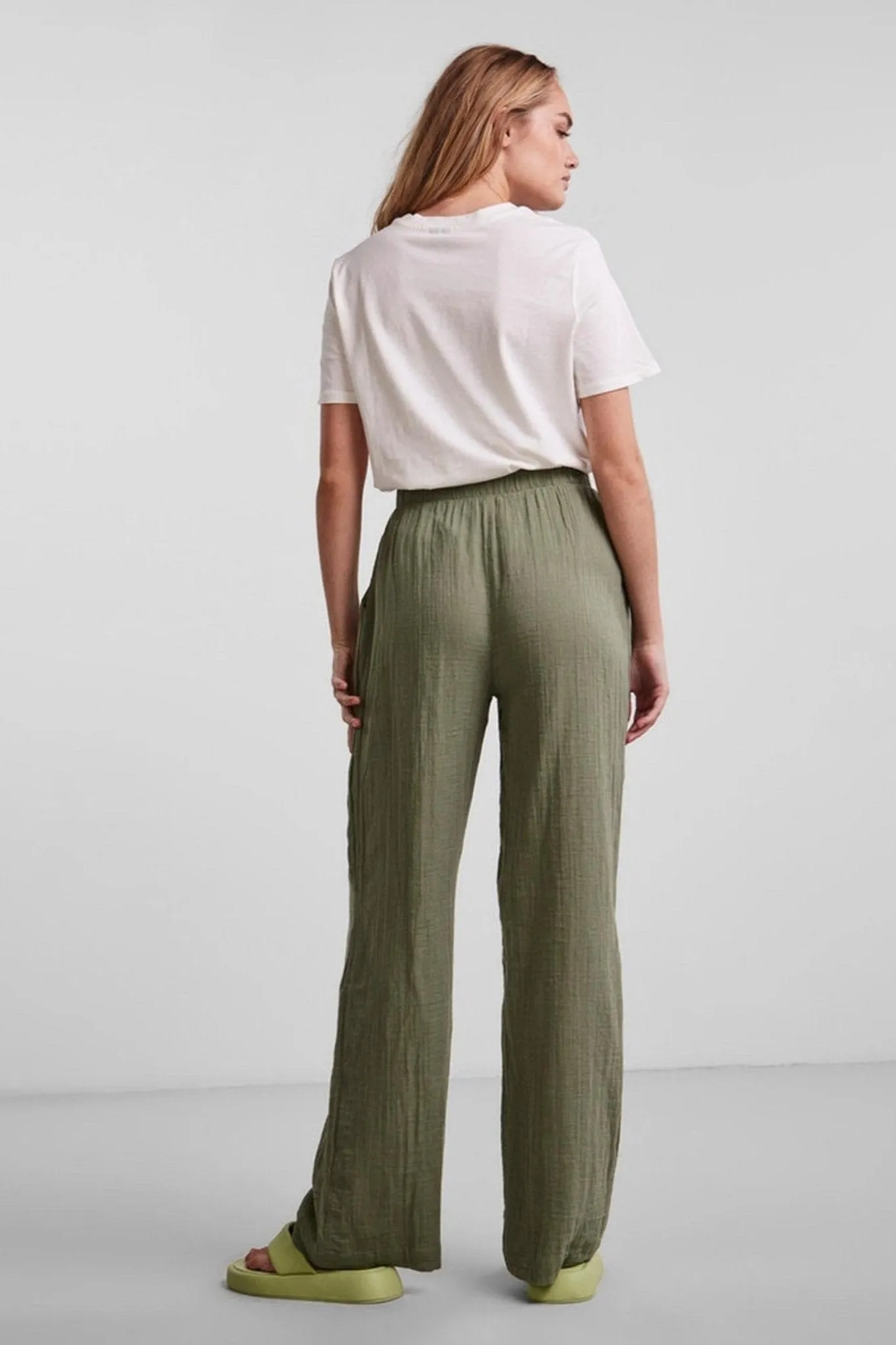 Lelou highwaist pants - Sea Spray