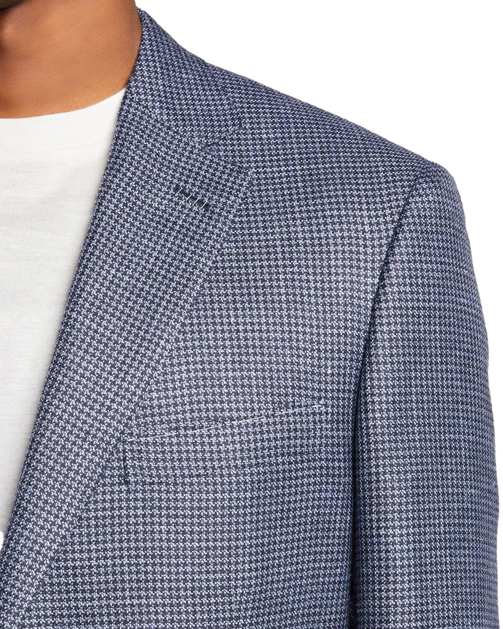 Light Blue Houndstooth Sportcoat