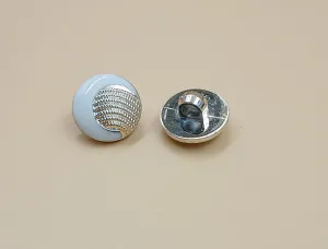 Light Golden & Silver Circular Down Hole Polyester Buttons