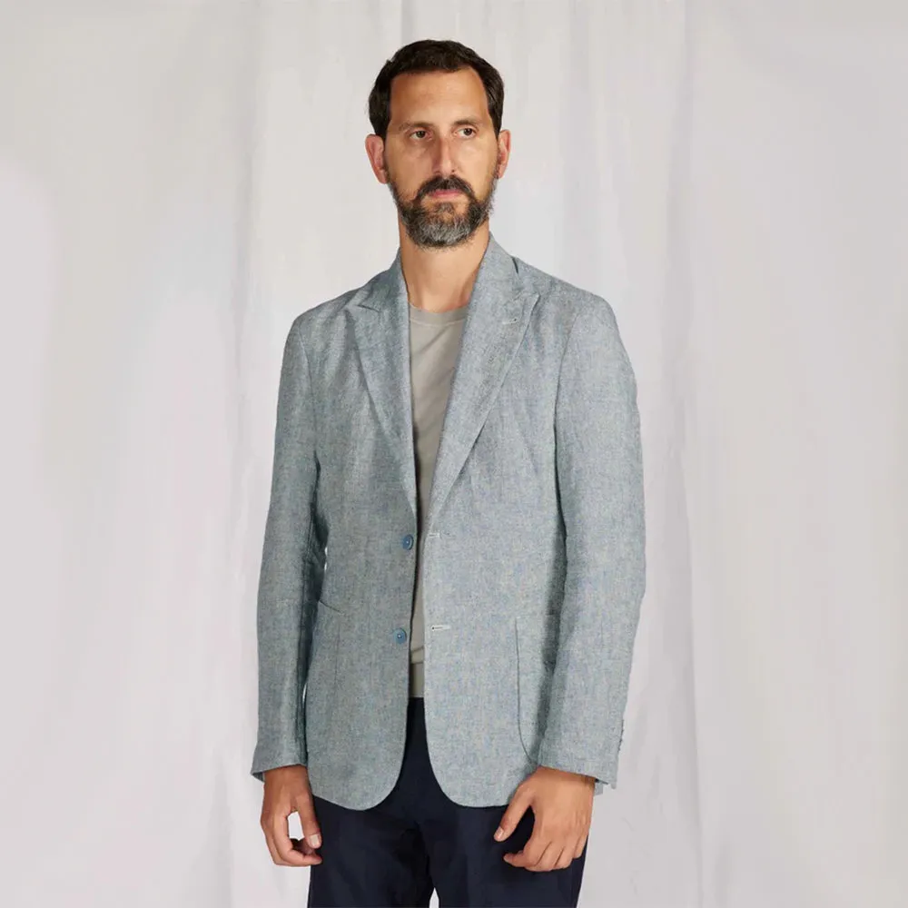 Linen Blazer (Canvas Light Blue)