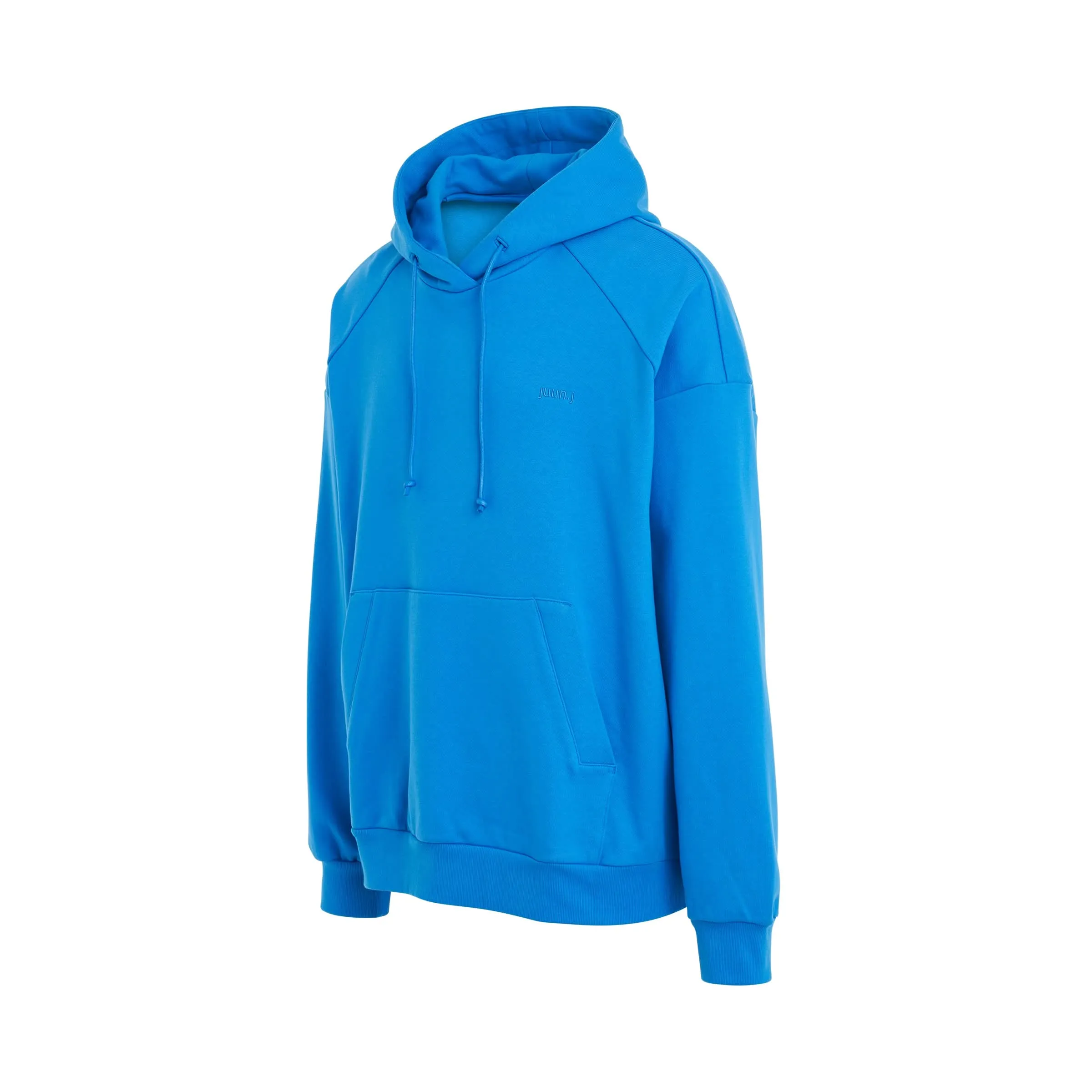 Loose Fit Graphic Print Hoodie in Blue