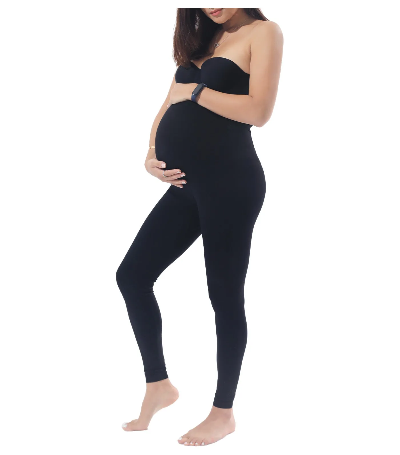 Maternity Lift and Support Leggings - Black