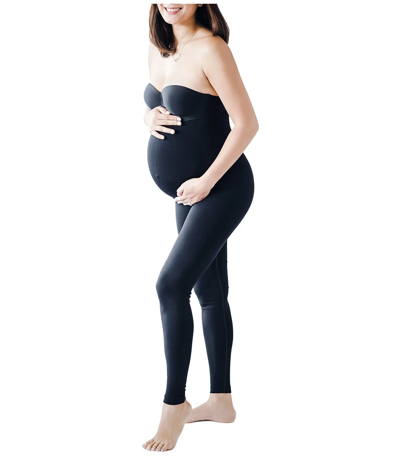 Maternity Lift and Support Leggings - Black