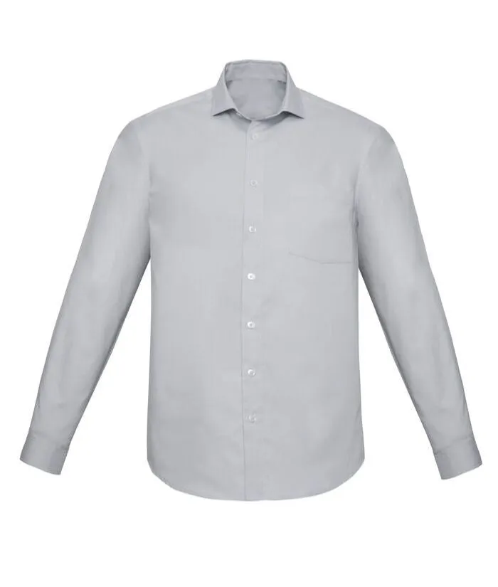 Mens Charlie Classic Fit, Long Sleeve Chambray Shirt