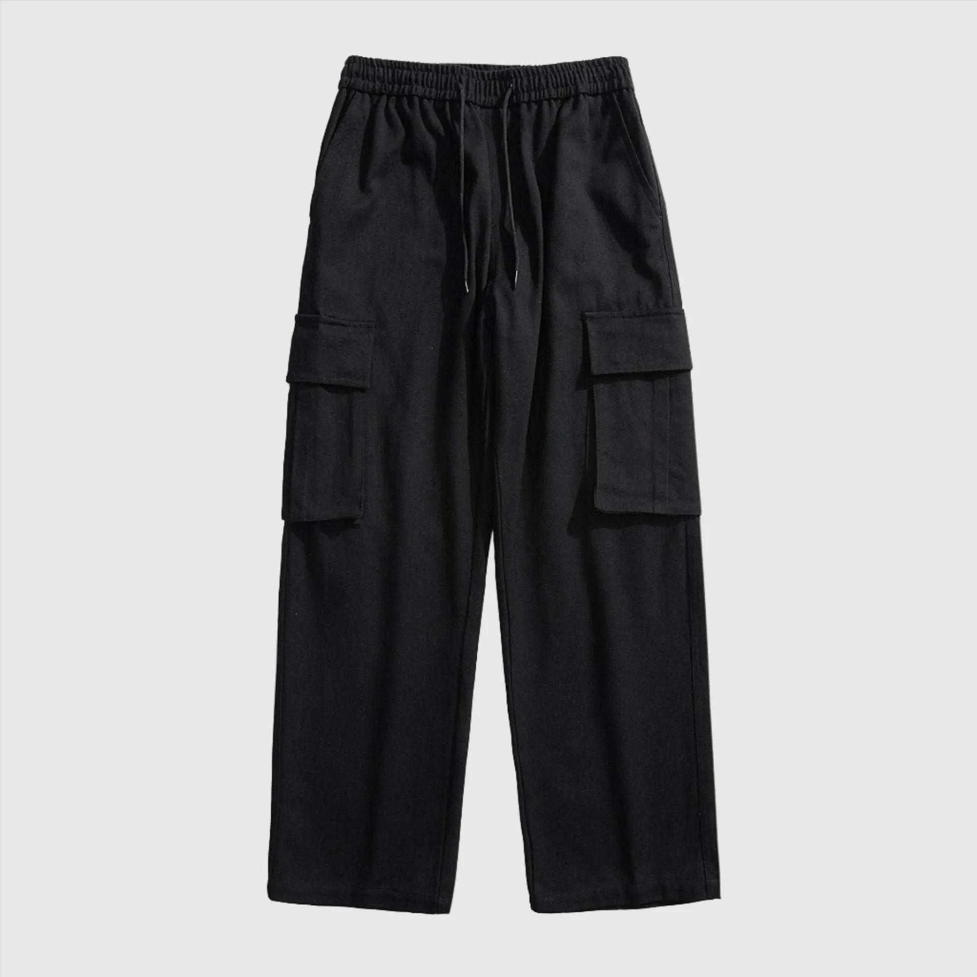 Men's Retro Straight Wide Leg Cargo Pants