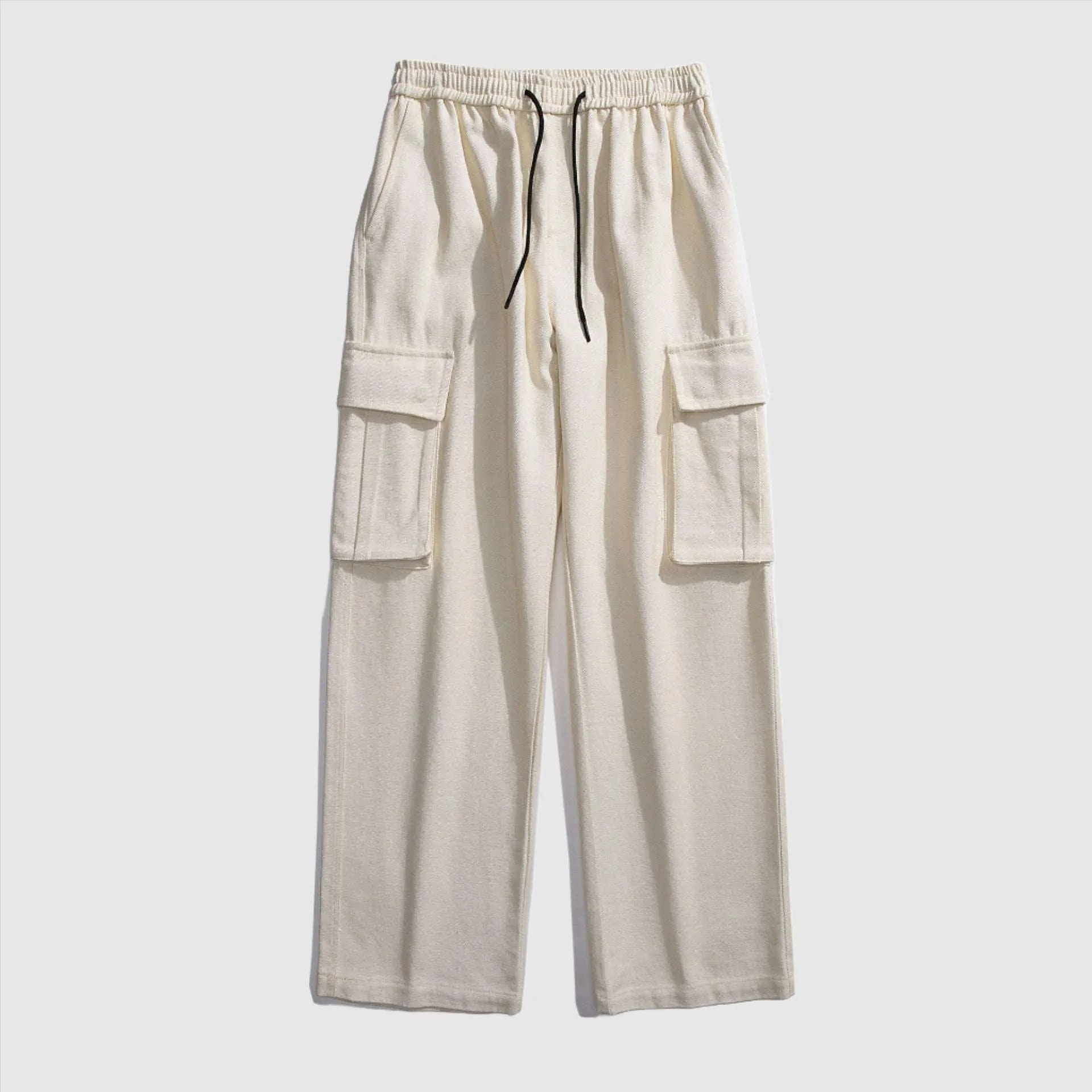 Men's Retro Straight Wide Leg Cargo Pants