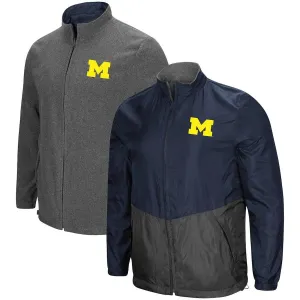 Michigan Wolverines "Halfback" Reversible Polar Fleece/Rain Jacket