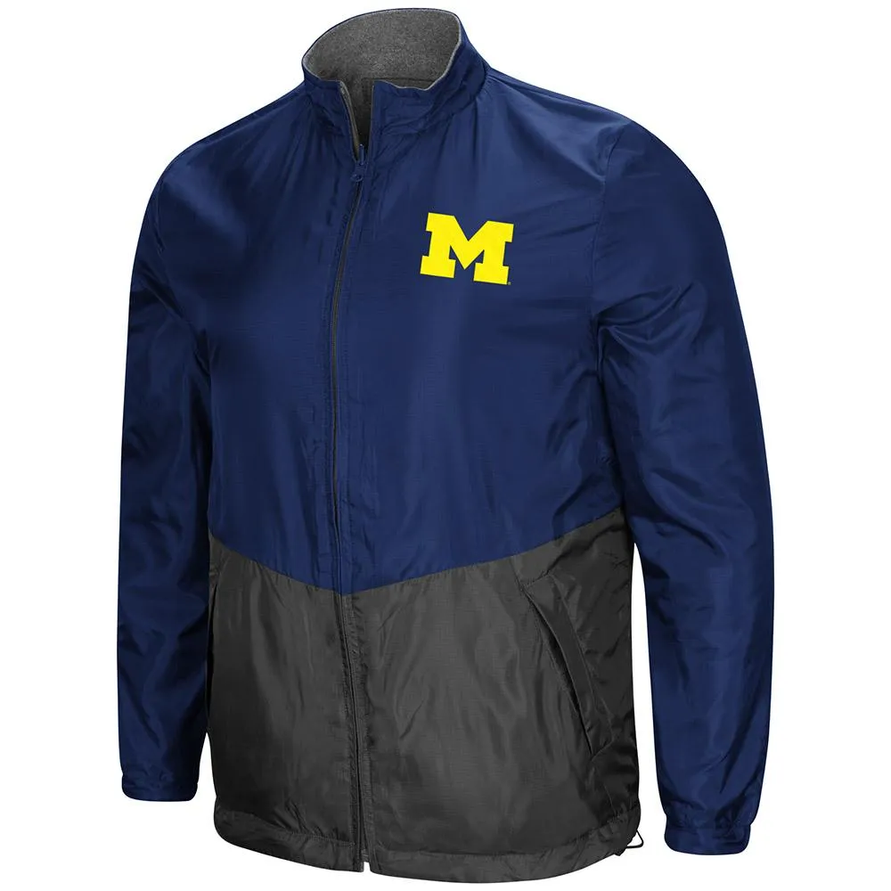 Michigan Wolverines "Halfback" Reversible Polar Fleece/Rain Jacket