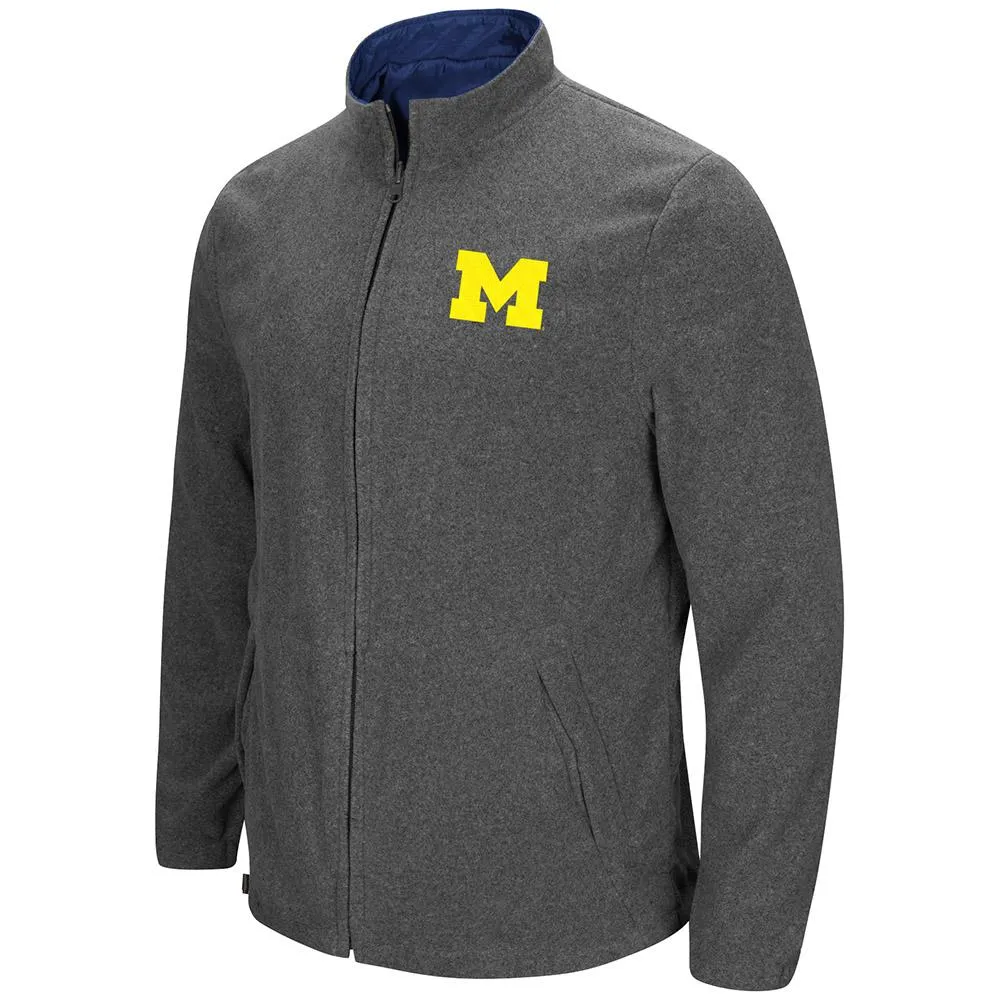 Michigan Wolverines "Halfback" Reversible Polar Fleece/Rain Jacket