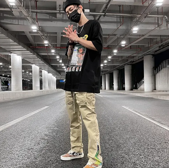 Modern Streetwear Patchwork Cargo Pants