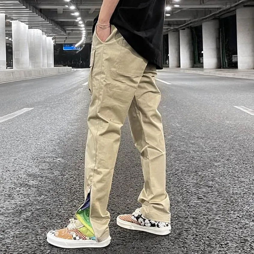 Modern Streetwear Patchwork Cargo Pants