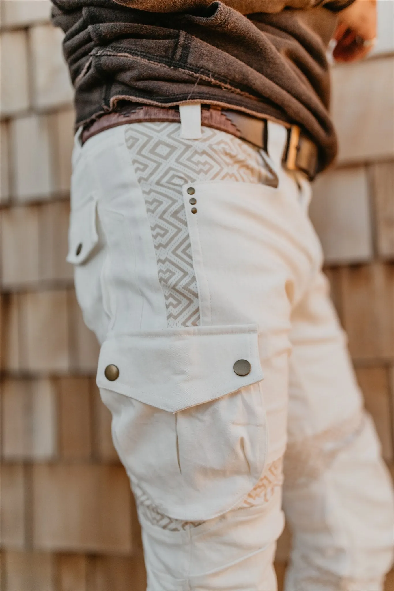 Moto Maxx Pants - Cream Mozaic Amazonia