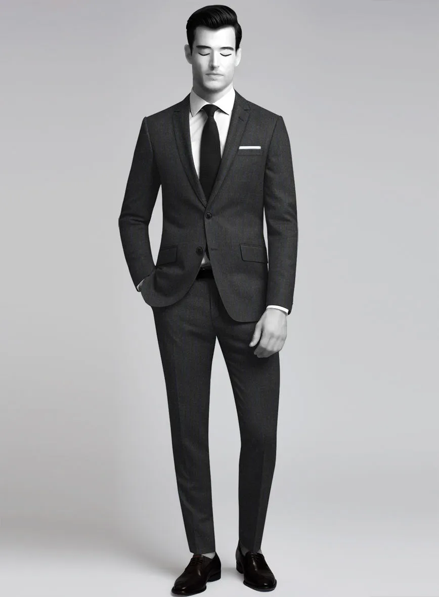 Napolean Abelino Stripe Gray Wool Suit