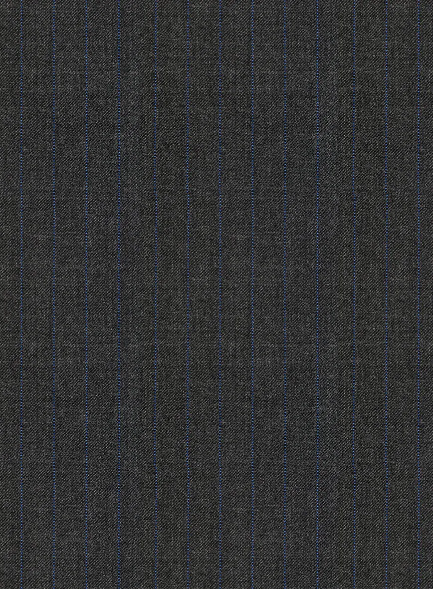 Napolean Abelino Stripe Gray Wool Suit