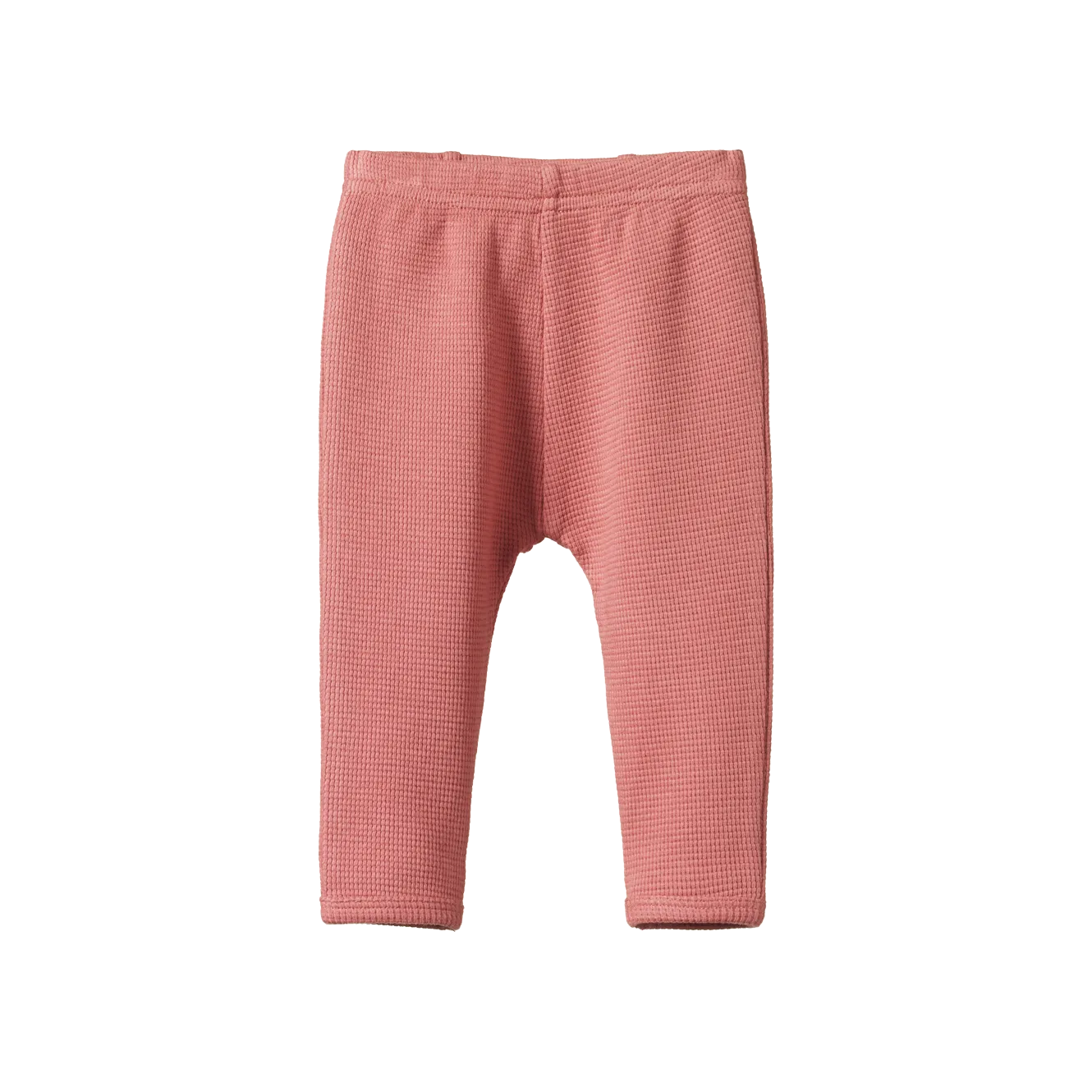 Nature Baby - Selby Waffle Pants Rose Clay