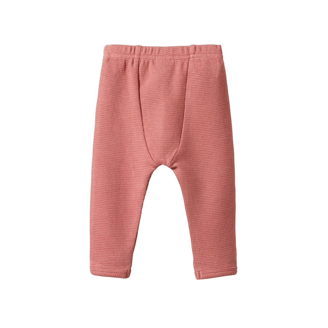 Nature Baby - Selby Waffle Pants Rose Clay