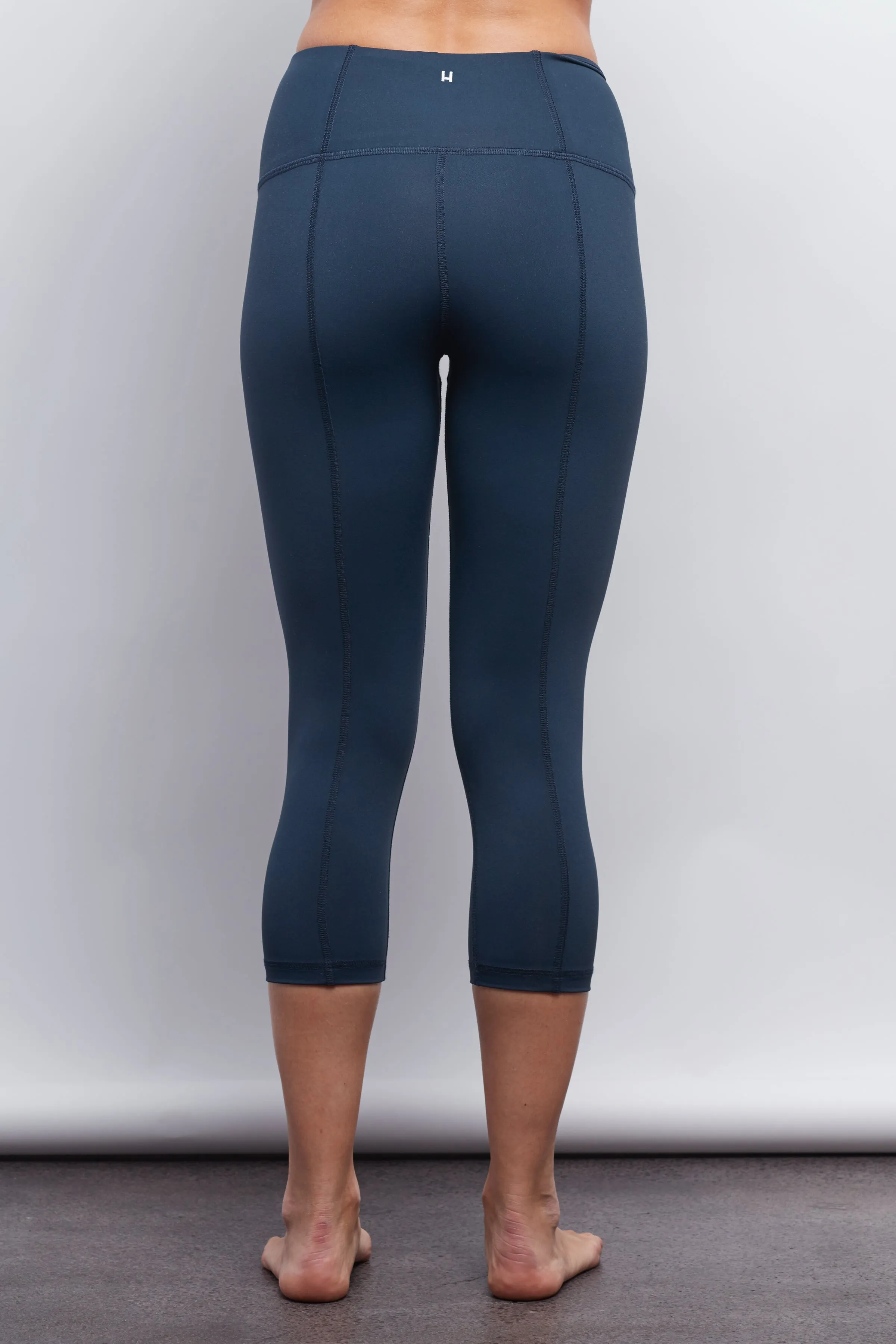 Navy Contour Crop Legging