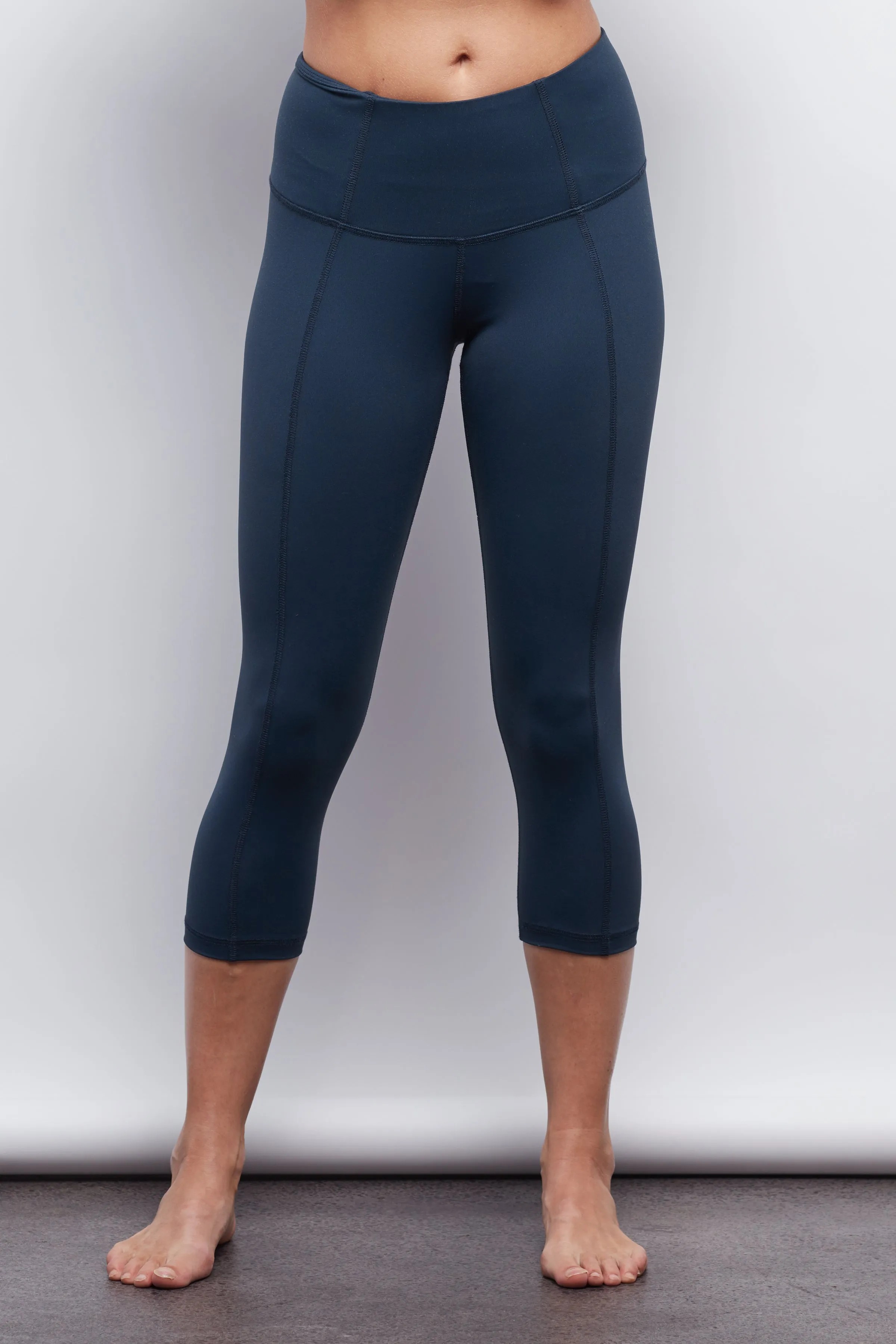 Navy Contour Crop Legging