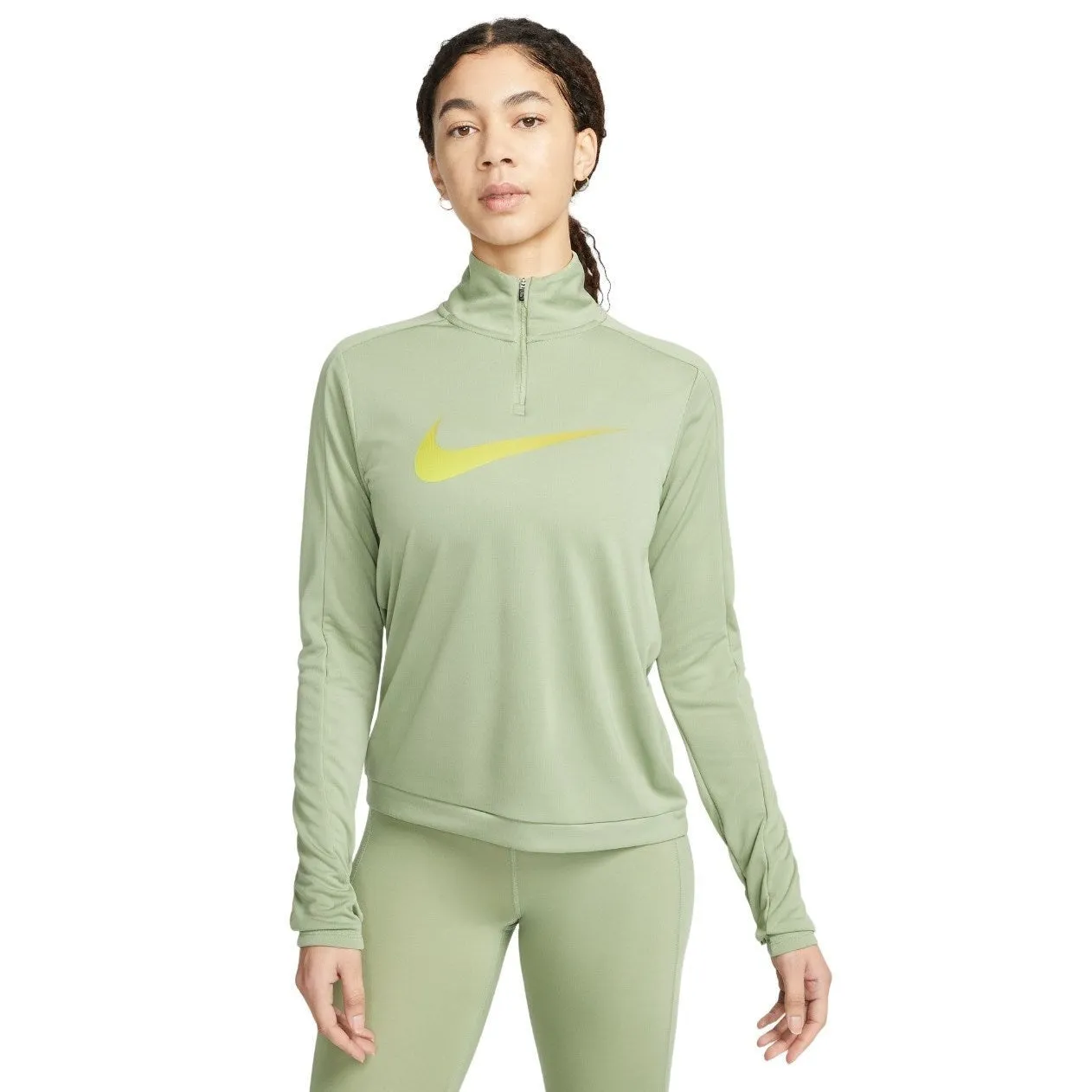 Nike Dri-FIT Swoosh Womens 1/4-Zip Long-Sleeve Running Mid Layer