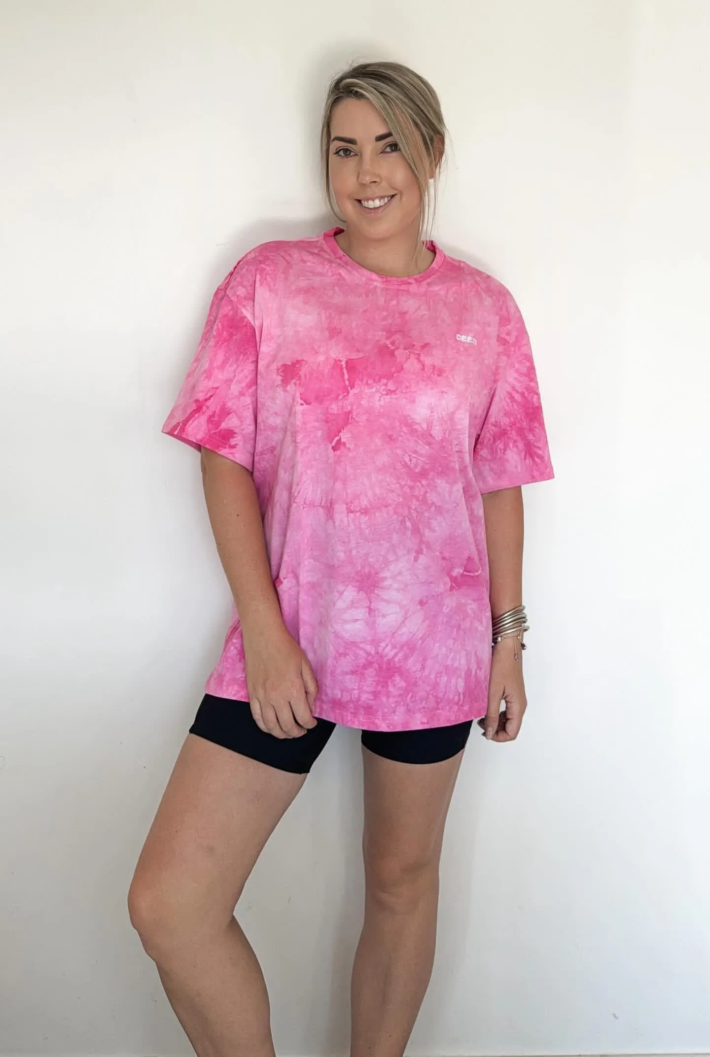 Oversize Tee Tie Dye Pink